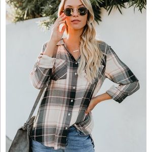 Button down plaid